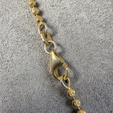 Vintage Embossed Gold Ball Chain, sold by Doyle & Doyle antique and vintage jewelry boutique