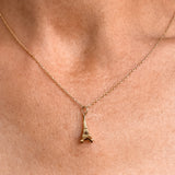 Vintage Gold Eiffel Tower Charm Pendant, sold by Doyle & Doyle antique and vintage jewelry boutique