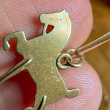 Vintage Gold Horse Pendant/ Charm, sold by Doyle & Doyle antique and vintage jewelry boutique