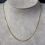 Vintage Box Link Chain Necklace sold by Doyle and Doyle an antique and vintage jewelry boutique