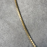 Vintage Box Link Chain Necklace sold by Doyle and Doyle an antique and vintage jewelry boutique