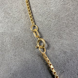 Vintage Box Link Chain Necklace sold by Doyle and Doyle an antique and vintage jewelry boutique