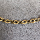 Vintage Fancy Link Chain Necklace sold by Doyle and Doyle an antique and vintage jewelry boutique