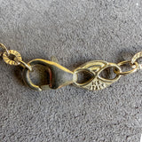 Vintage Fancy Link Chain Necklace sold by Doyle and Doyle an antique and vintage jewelry boutique
