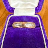 Vintage Yellow & White Gold Wedding Band, sold by Doyle & Doyle antique and vintage jewelry boutique