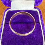 Vintage Yellow & White Gold Wedding Band, sold by Doyle & Doyle antique and vintage jewelry boutique