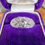 Art Deco Diamond Engagement Ring, RBC 0.90ct. sold by Doyle and Doyle an antique and vintage jewelry boutique
