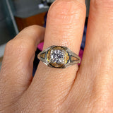 Art Deco Diamond Engagement Ring, RBC 0.25 sold by Doyle and Doyle an antique and vintage jewelry boutique
