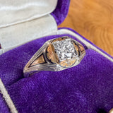 Art Deco Diamond Engagement Ring, RBC 0.25 sold by Doyle and Doyle an antique and vintage jewelry boutique