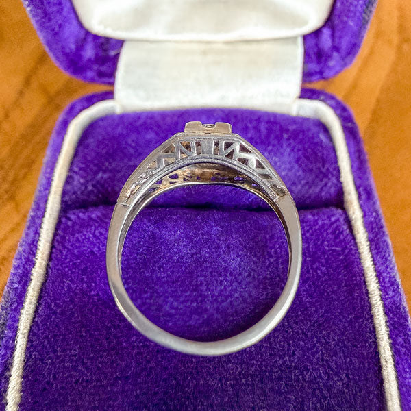 Art Deco Diamond Engagement Ring, RBC 0.25 sold by Doyle and Doyle an antique and vintage jewelry boutique