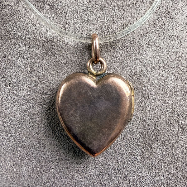 Victorian Diamond Gold Heart Locket, sold by Doyle & Doyle antique and vintage jewelry boutique