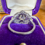 Art Deco Diamond Ring, Old Euro 0.61ct. sold by Doyle and Doyle an antique and vintage jewelry boutique