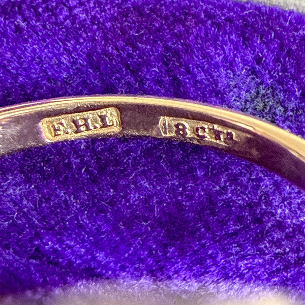 Georgian Diamond Cluster Ring. Old Euro 0.82ct sold by Doyle and Doyle an antique and vintage jewelry boutique