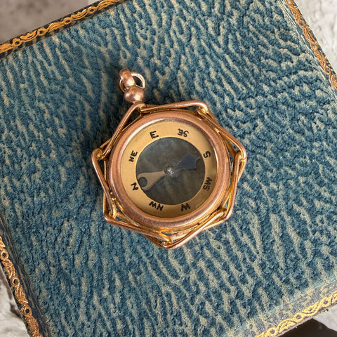 Vintage Compass Pendant sold by Doyle and Doyle an antique and vintage jewelry boutique