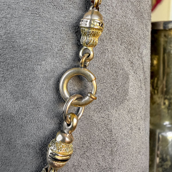 Antique Fancy Link Chain Necklace sold by Doyle and Doyle an antique and vintage jewelry boutique