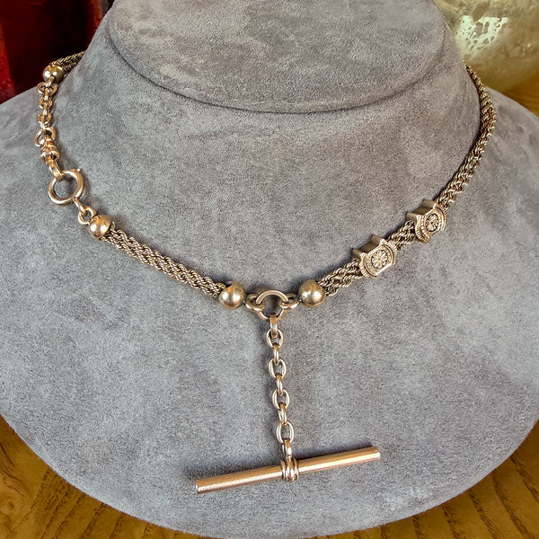 Antique Gold Watch Chain Necklace, from Doyle & Doyle antique and vintage jewelry boutique