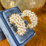 Vintage Pearl Hoop Earrings, from Doyle & Doyle antique and vintage jewelry boutique