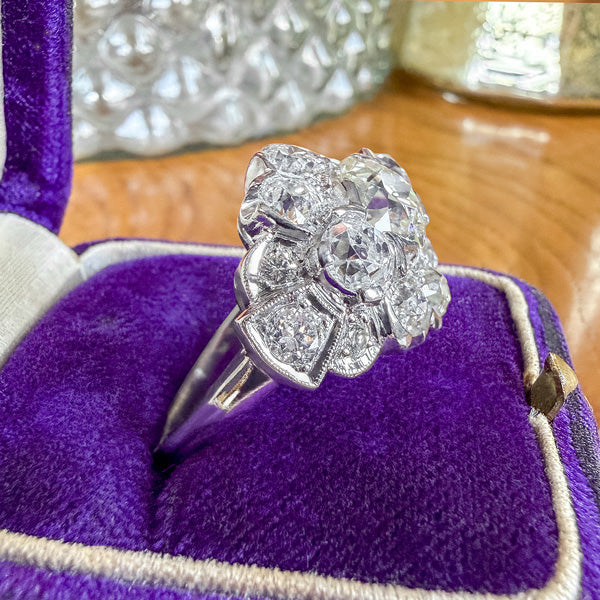 Art Deco Diamond Engagement Ring, Old Euro 1.20ct sold by Doyle and Doyle an antique and vintage jewelry boutique