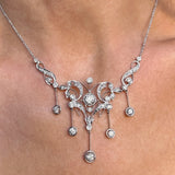 Vintage Diamond Festoon Necklace, from Doyle & Doyle antique and vintage jewelry boutique