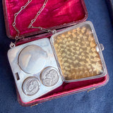Vintage Silver Necessaire/ Minaudiere with Coin Case, from Doyle & Doyle antique and vintage jewelry boutique