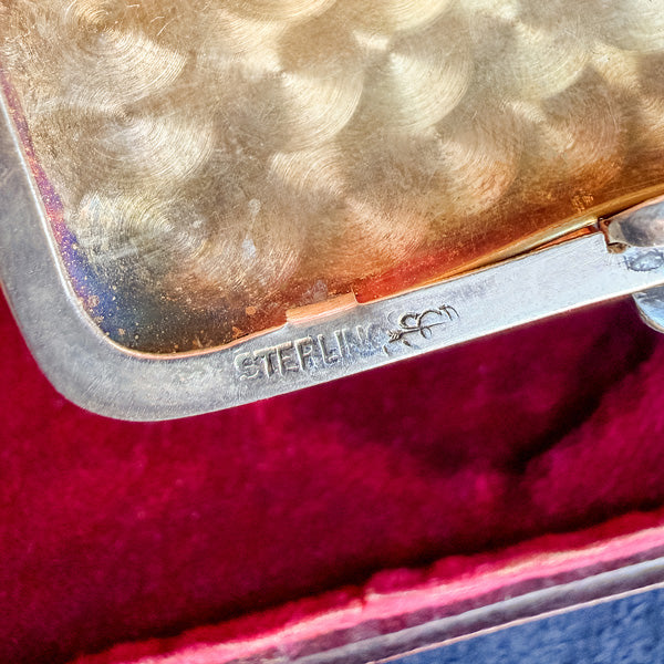 Vintage Silver Necessaire/ Minaudiere with Coin Case, from Doyle & Doyle antique and vintage jewelry boutique