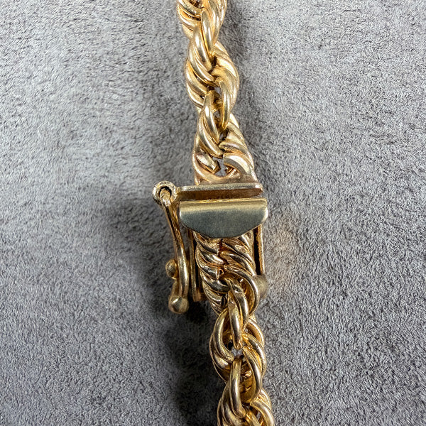 Vintage Rope Chain sold by Doyle and Doyle an antique and vintage jewelry boutique