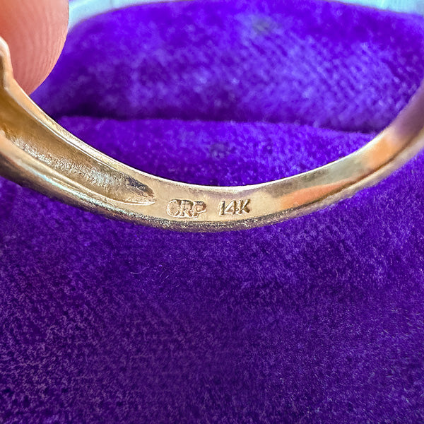 Vintage Sapphire & Diamond Ring sold by Doyle and Doyle an antique and vintage jewelry boutique