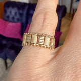 Vintage Flexible Chain Ring sold by Doyle and Doyle an antique and vintage jewelry boutique