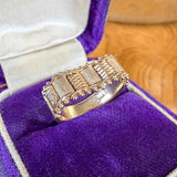 Vintage Flexible Chain Ring sold by Doyle and Doyle an antique and vintage jewelry boutique