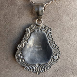 Silver Medallion Pendant Necklace sold by Doyle and Doyle an antique and vintage jewelry boutique