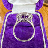 Vintage Amethyst & Rose Cut Diamond Ring sold by Doyle and Doyle an antique and vintage jewelry boutique