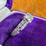 Art Deco Engagement Ring, Old Euro 0.45ct. sold by Doyle and Doyle an antique and vintage jewelry boutique