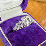 Art Deco Engagement Ring, Old Euro 1.10ct. sold by Doyle and Doyle an antique and vintage jewelry boutique