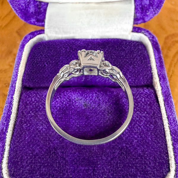 Art Deco Engagement Ring, Old Euro 1.10ct. sold by Doyle and Doyle an antique and vintage jewelry boutique