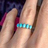 Victorian Turquoise Five Stone Ring
