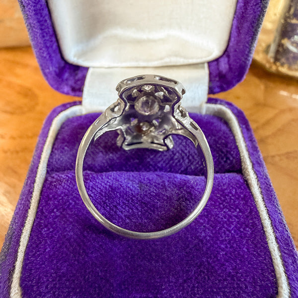 Art Deco Diamond Dinner Ring sold by Doyle and Doyle an antique and vintage jewelry boutique