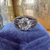 Art Deco Diamond Ring, Old Euro 2.10ct. sold by Doyle and Doyle an antique and vintage jewelry boutique