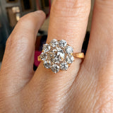 Antique Old European cut Cluster Ring, 0.70ct. sold by Doyle and Doyle an antique and vintage jewelry boutique