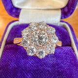 Antique Old European cut Cluster Ring, 0.70ct. sold by Doyle and Doyle an antique and vintage jewelry boutique