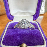 Vintage Filigree Engagement Ring, Old Mine 1.08ct. sold by Doyle and Doyle an antique and vintage jewelry boutique
