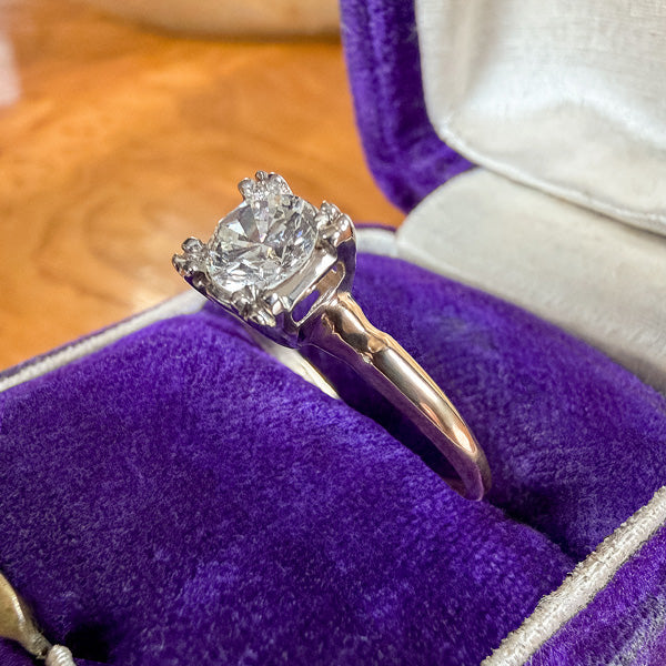 Vintage Solitaire Engagement Ring, RBC 0.70ct. sold by Doyle and Doyle an antique and vintage jewelry boutique