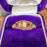 Georgian Acrostic "ADORE" Ring sold by Doyle and Doyle an antique and vintage jewelry boutique