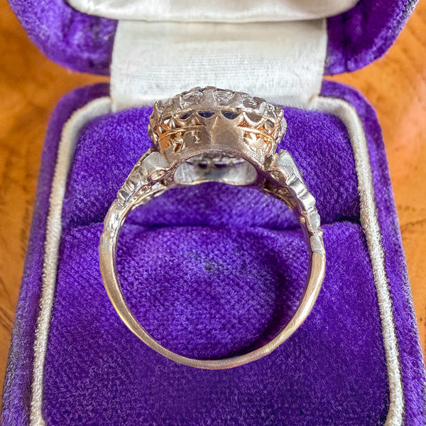 Antique Sapphire & Diamond Ring, 3.50ct. sold by Doyle and Doyle an antique and vintage jewelry boutique
