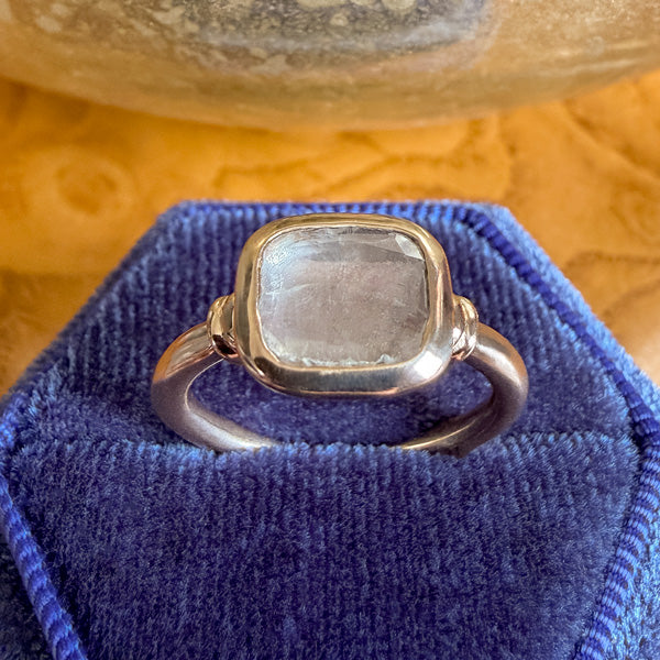 Portrait Cut Diamond Ring in gold, sold by Doyle & Doyle antique and vintage jewelry boutique