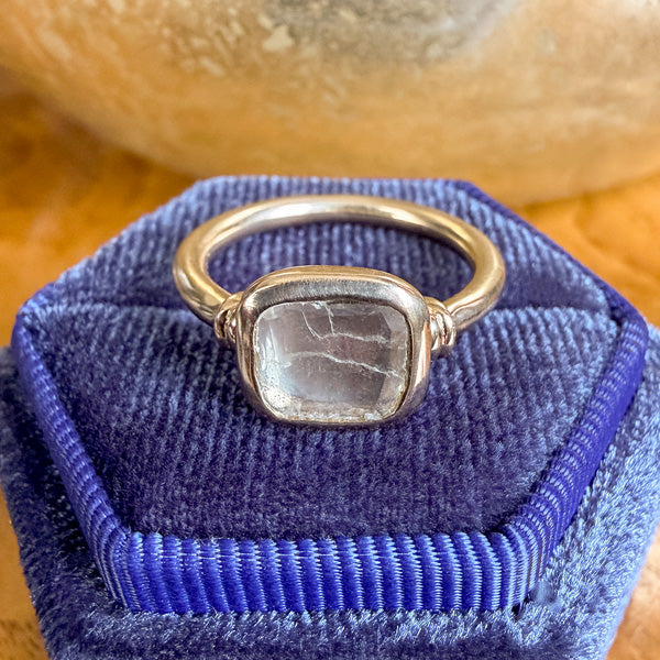 Portrait Cut Diamond Ring in gold, sold by Doyle & Doyle antique and vintage jewelry boutique