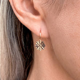 Textured Gold Disk Earrings, sold by Doyle & Doyle antique and vintage jewelry boutique