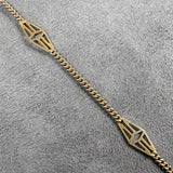 Vintage Fancy Link Gold Chain Necklace, sold by Doyle & Doyle antique and vintage jewelry boutique
