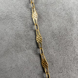 Vintage Fancy Link Gold Chain Necklace, sold by Doyle & Doyle antique and vintage jewelry boutique