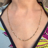 Vintage Fancy Link Gold Chain Necklace, sold by Doyle & Doyle antique and vintage jewelry boutique