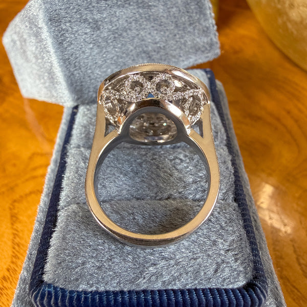 Estate Ceylon Sapphire and diamond ring, sold by Doyle & Doyle antique and vintage jewelry boutique
